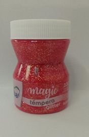 TEMPERA ALBAMAGIC GLITTER POTE X 100 ROSA 486