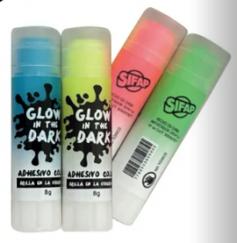 ADHESIVO EN BARRA SIFAP 8 GRS GLOW IN THE DARK 2002