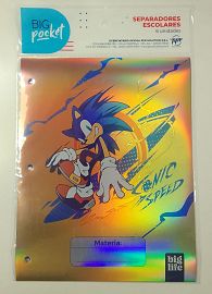 SEPARADOR ESCOLAR N° 3 X 6 SONIC L5SN3SON