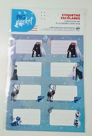 ETIQUETAS ESCOLARES FROZEN X 16 UN L5ETIFRZ