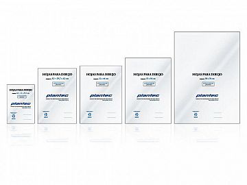 PAPEL P/DIBUJO PLANTEC 29.7 X 42 CM A3 106 GRS X 10 HS