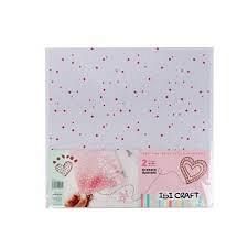 ACETATO ILUSTRADO 30 X 30 CM X 2 UN CORAZONES IBI CRAFT-600876