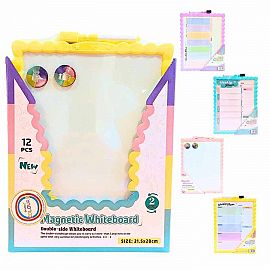 PIZARRA CON PLANIFICADOR 21.5 X 28 CM C/MARCADOR Y 2 IMANES PASTEL-26567