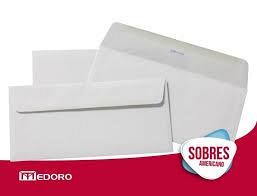 SOBRE MEDORO OFICIO AMERICANO 70 GRS X 500 UN