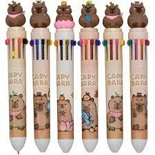 BOLIGRAFO MULTI X 10 COLORES CAPYBARA CUERPO ESTAMPADO-28000/1