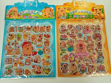 STICKERS CAPYBARA PUFF X 2 PLANCHAS-28024