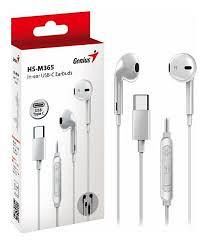 COMPUTACION AURICULAR USB C HS-M365 WHITEGENIUS