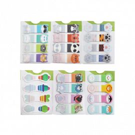 NOTAS ADHESIVAS SEÑALADORES DISEÑOS SURT 4  X 20 UN PIZZINI ART.NA154420X4CS