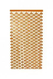 HALLOWEEN CORTINA METALIZADA ARAÑAS/CALABAZAS 100 X 200 CM- HD771/2