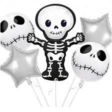 HALLOWEEN SET GLOBOS CALABAZAS/ESQUELETOS- HD776/7
