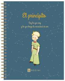 CUADERNO 16 X 21 C/ESPIRAL 70 HS EL PRINCIPITO T/D RAYADO C/STICKERS ROZINI