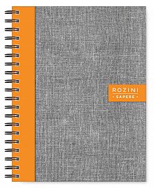 CUADERNO 16 X 21 C/ESPIRAL 90 HS SAPERE T/D RAYADO ROZINI